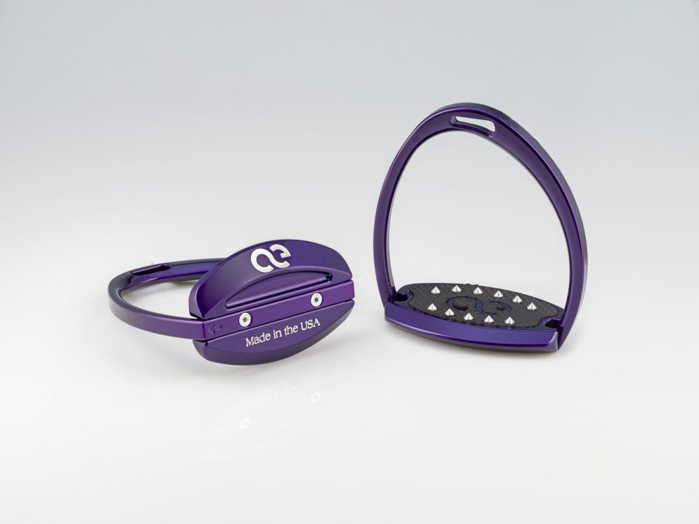 American Equus "Elite" English Stirrups Lamborghini Purple