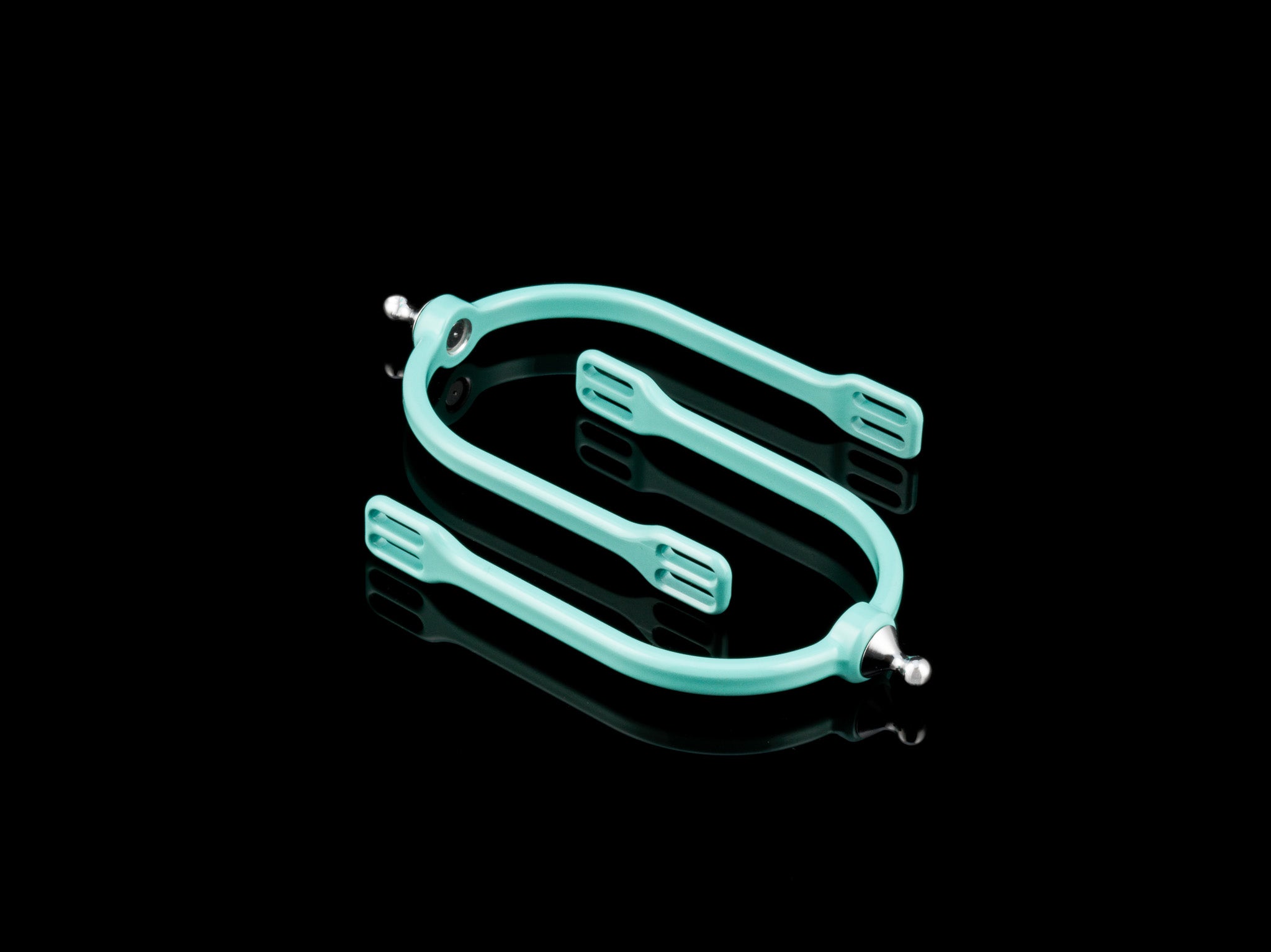 American Equus Quik-X SLIM Interchangeable English Spurs Illusion Tiffany Blue