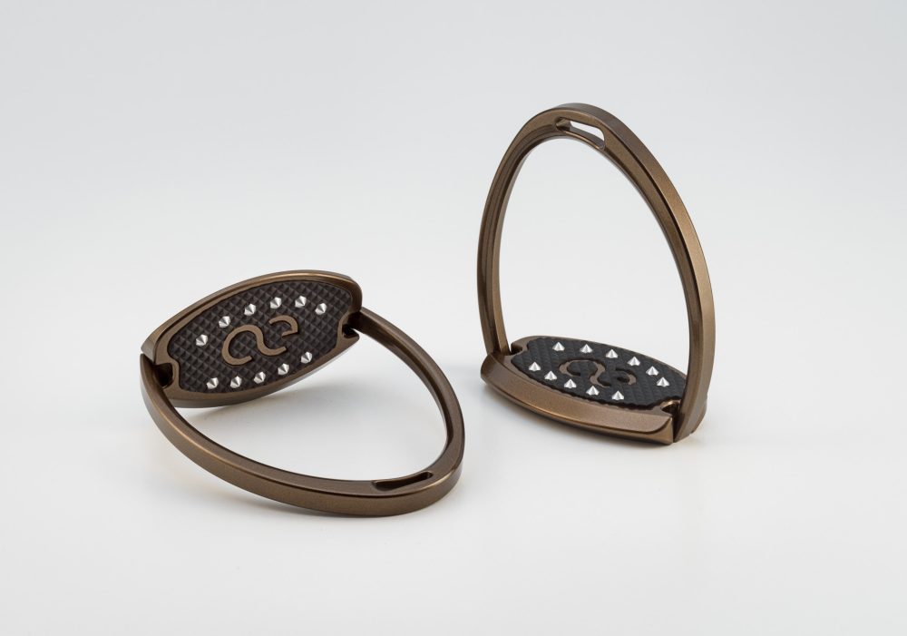 American Equus "Elite" English Stirrups Bronze Chrome