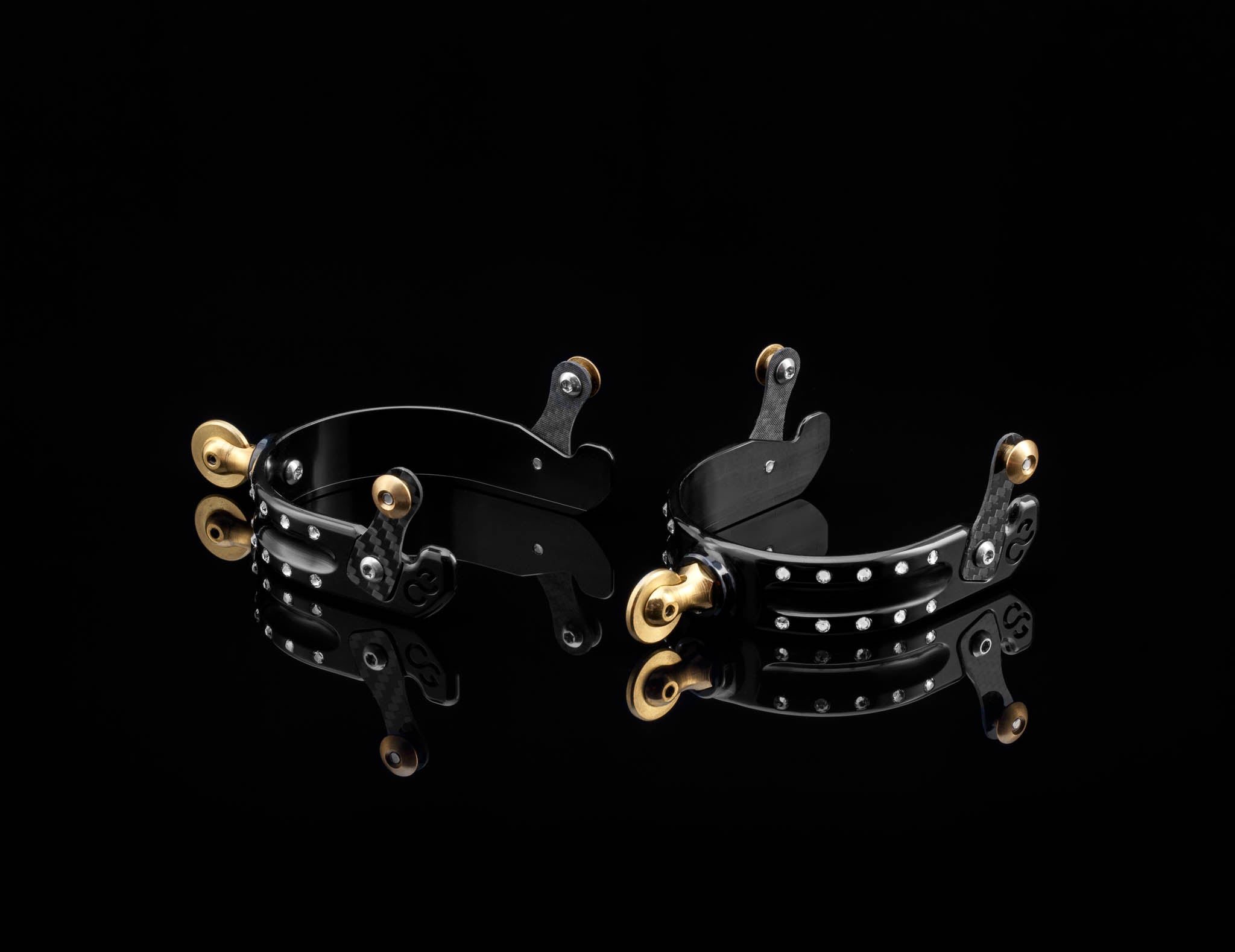 American Equus "Quik-X" Interchangeable Western Spurs - Crystal Edition