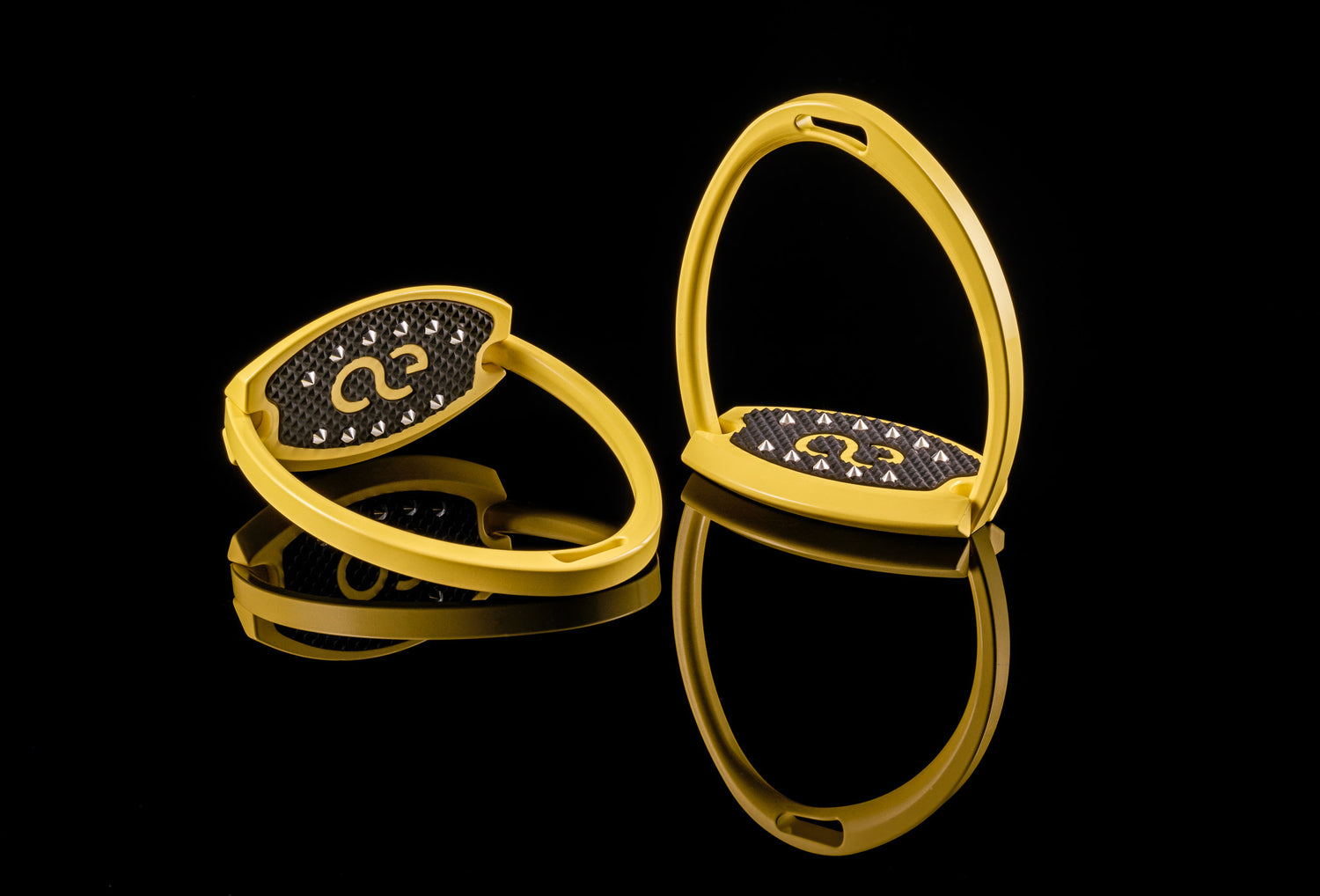 American Equus "Elite" English Stirrups Speed Yellow