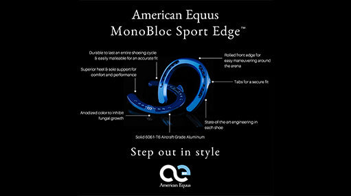 STEP OUT IN STYLE WITH AMERICAN EQUUS MONOBLOC HORSESHOES™