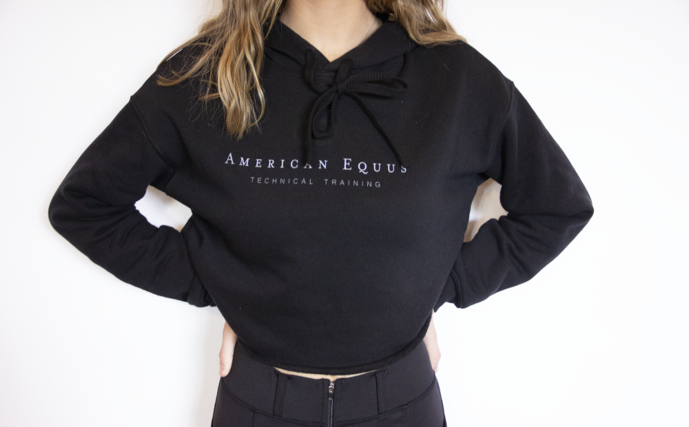 American Equus Technical Training Cropped Top Hoodie