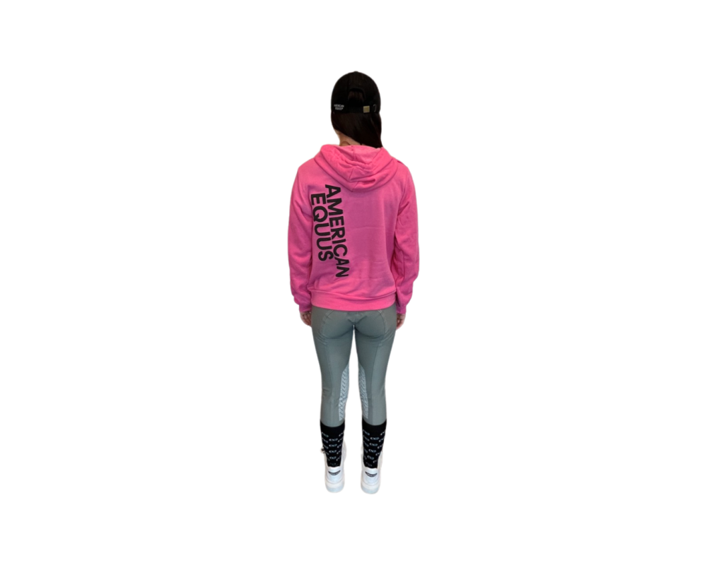 American Equus Puffy Signature Fleece Hoodie Pink