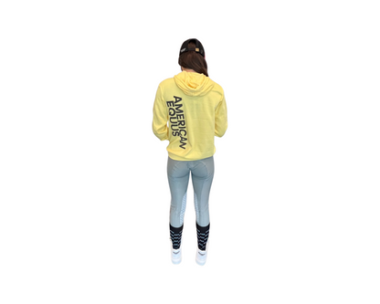 American Equus Puffy Signature Fleece Hoodie Yellow