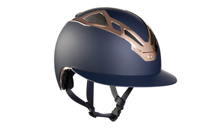 Suomy Apex Riding Helmet – Chrome Blue/Rose Gold Matte