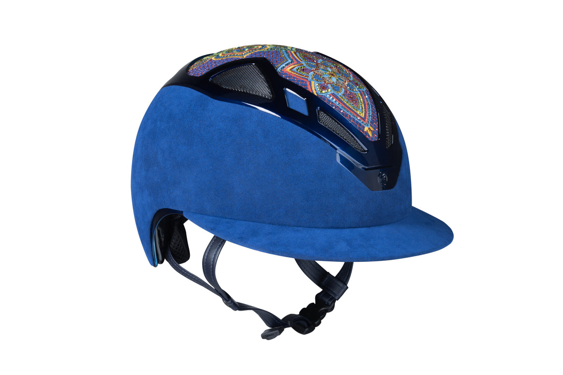 Suomy Apex Riding Helmet – Damask Blue (Lady)