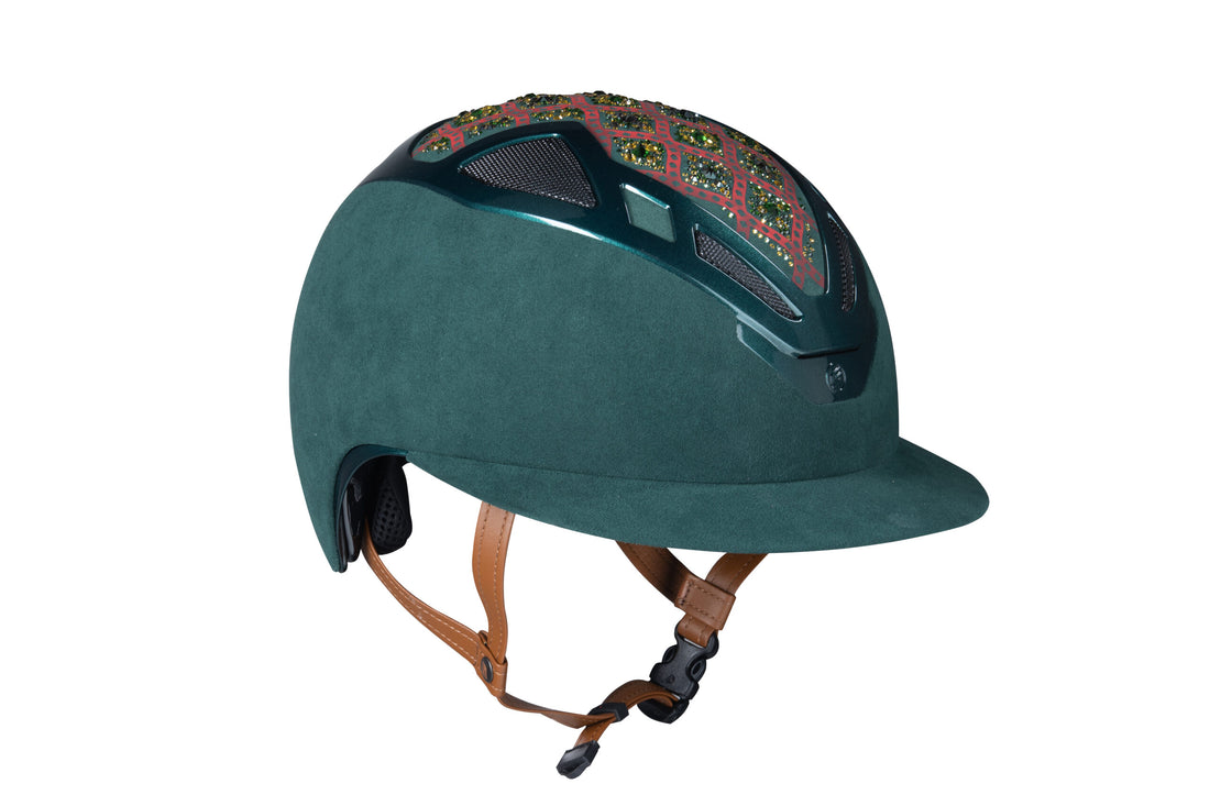 Suomy Apex Riding Helmet – Damask Green (Lady)