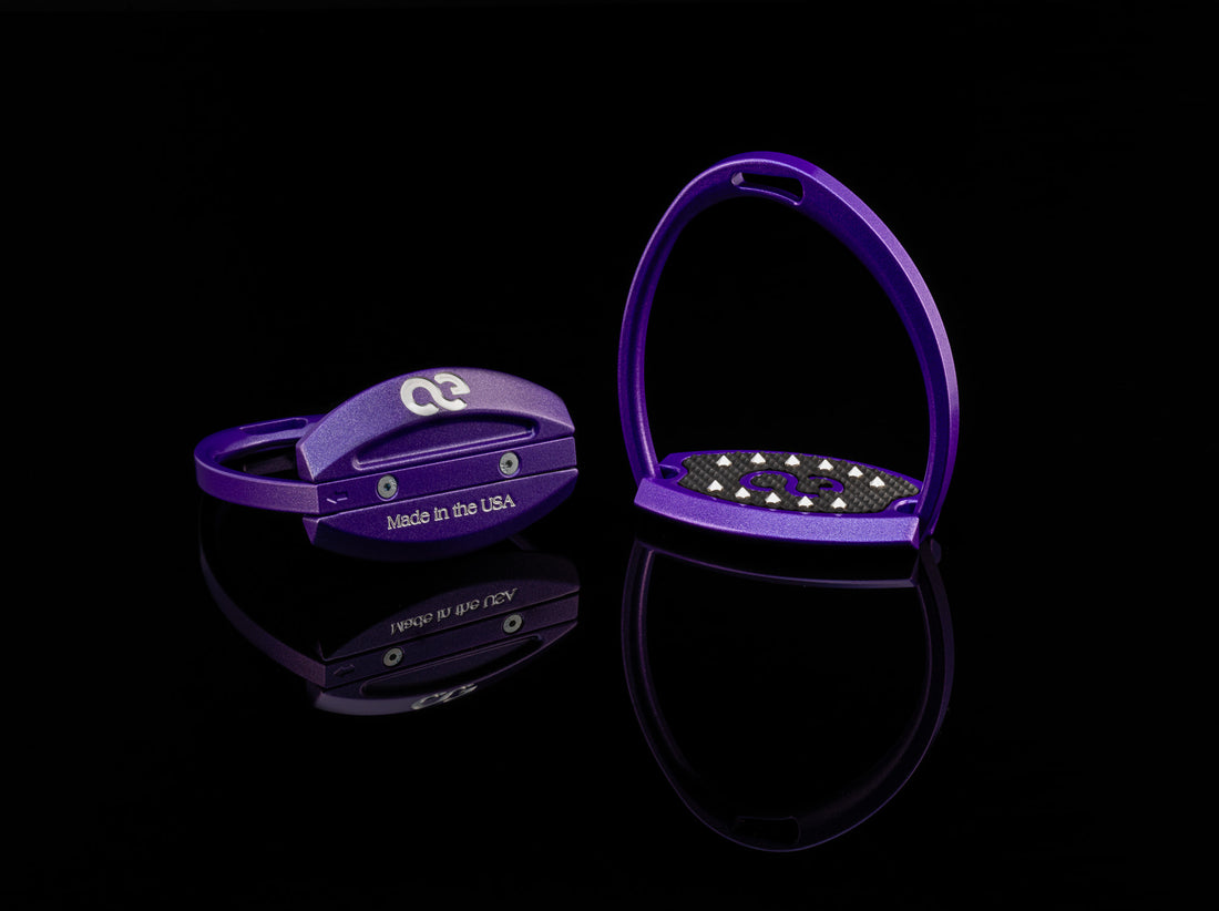 American Equus &quot;Elite&quot; English Stirrups Illusion Violet