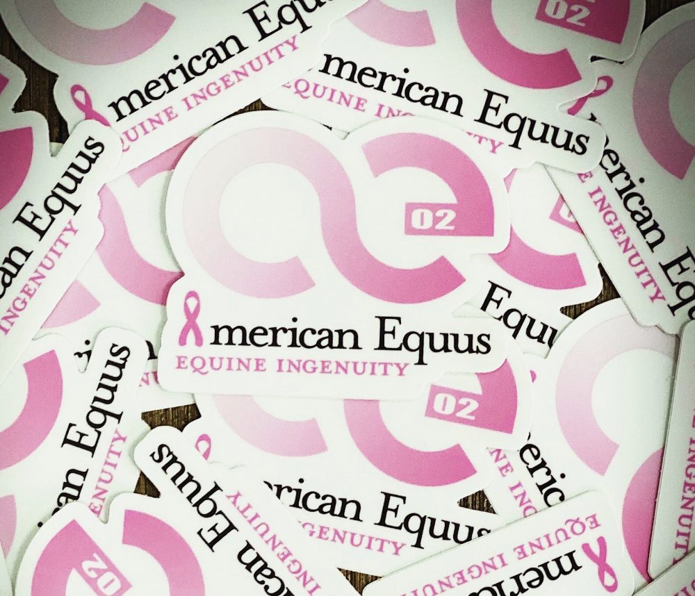 American Equus Breast Cancer Awareness Decal